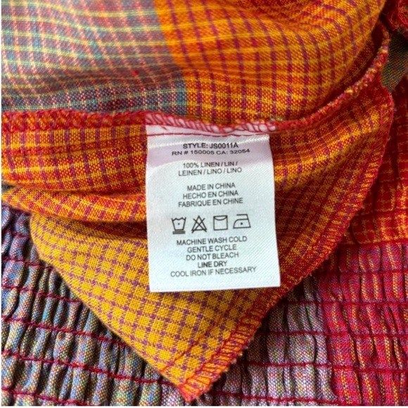 Multicolor Plaid Women's Jumpsuit - Picture 8 of 9